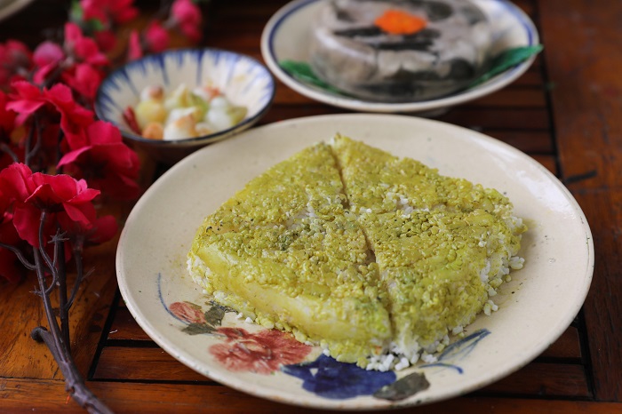 repas traditionnel Têt banh chung